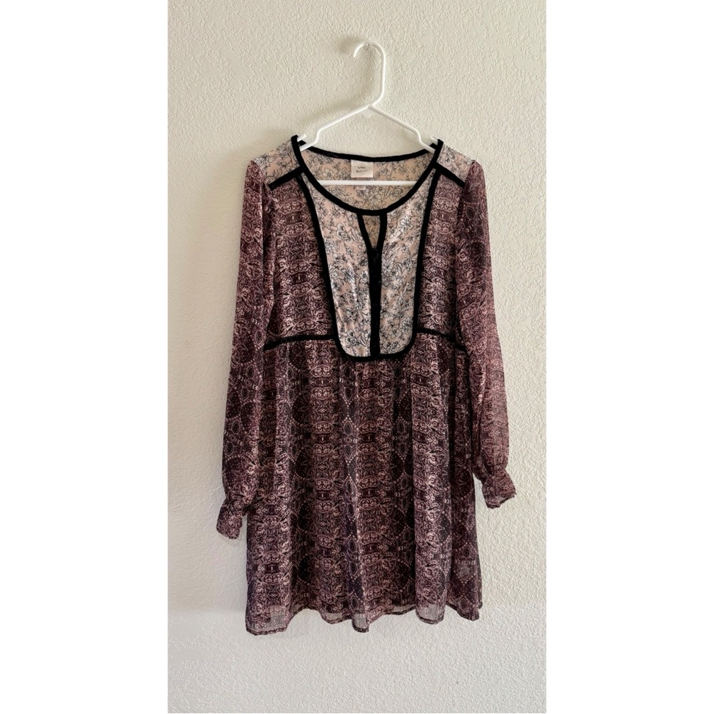 Knox Rose Floral Print Blouse with Black Trim